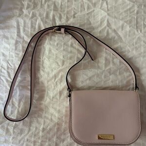 Kate Spade Pink Crossbody Saddle Bag